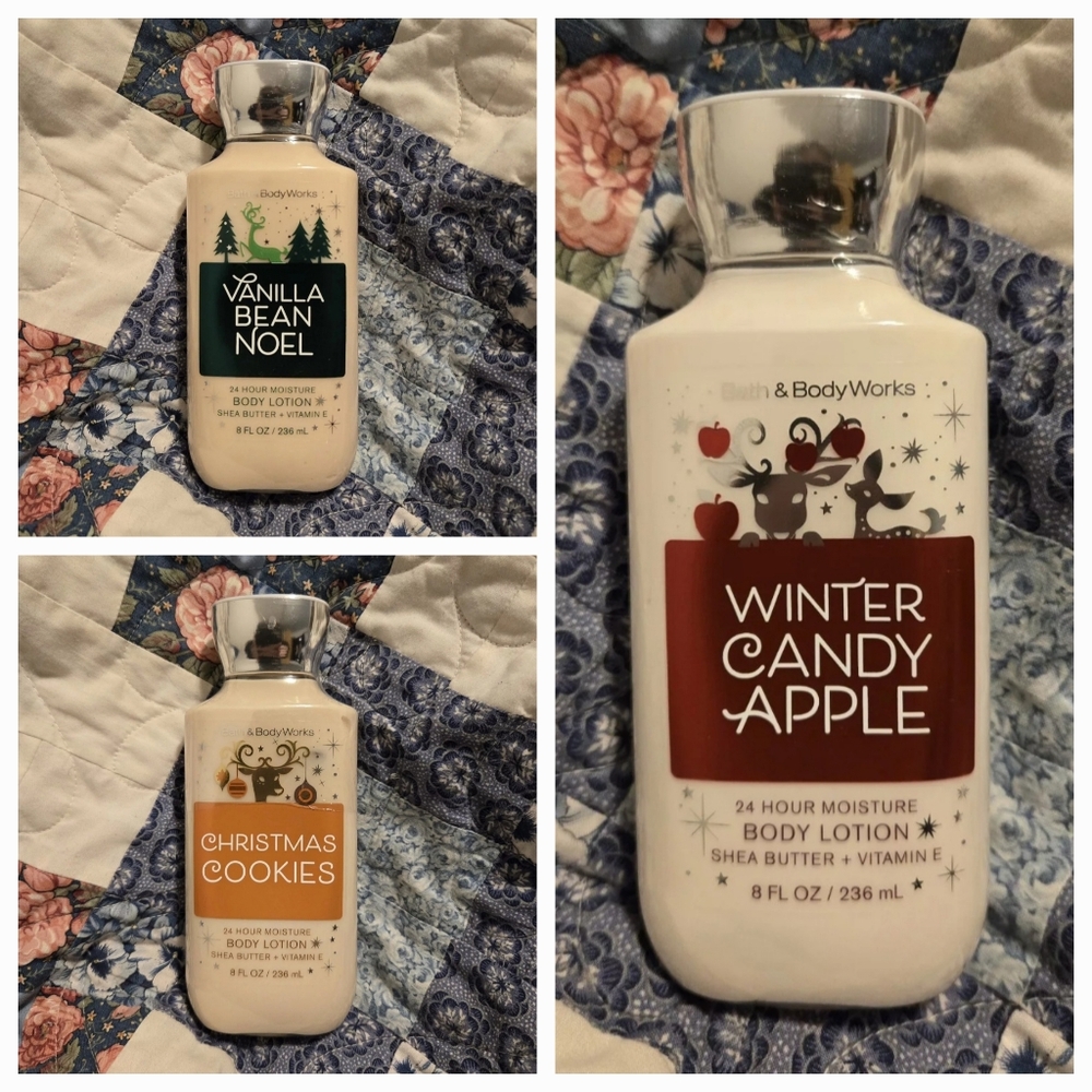 NEW Bath & Body Works Christmas 24 Hour Moisture Body Lotion, 8 oz